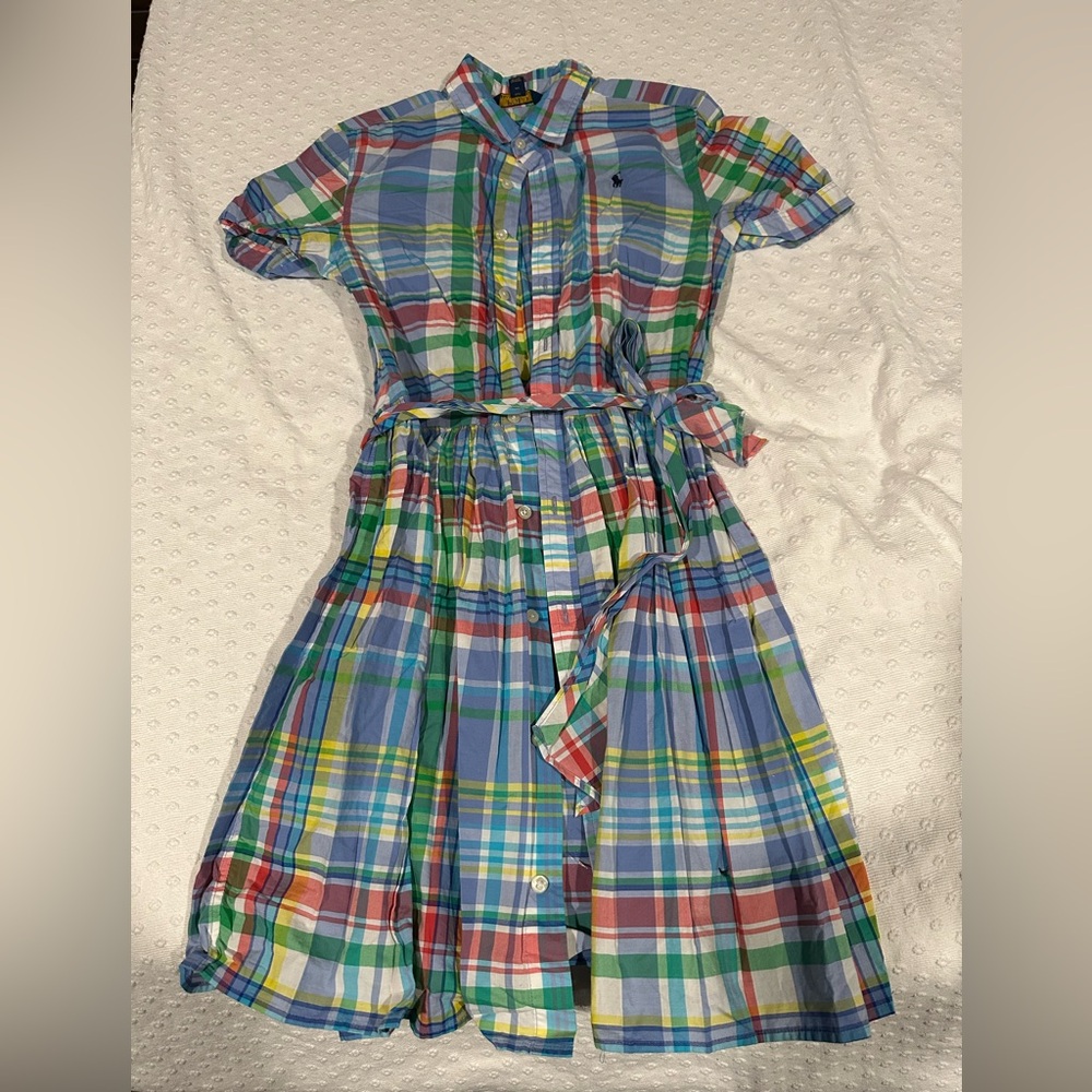Polo by Ralph Lauren Colorful Plaid Kids Dress